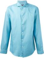 Michael Kors Linen Shirt, Men's, Size: Small, Blue, Linen/flax
