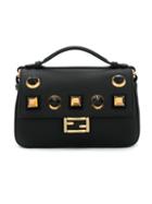 Fendi - Double Micro Baguette Gold Edition - Women - Calf Leather - One Size, Black, Calf Leather
