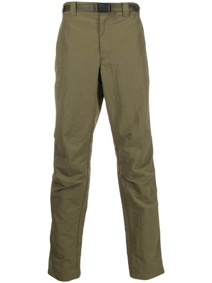 Rag & Bone Belted Straight-leg Trousers - Green