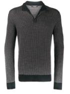 Ermenegildo Zegna Geometric Pattern Jumper - Blue