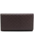 Gucci Signature Foldover Wallet - Brown