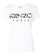 Kenzo Leopard Print Kenzo Paris T-shirt - White