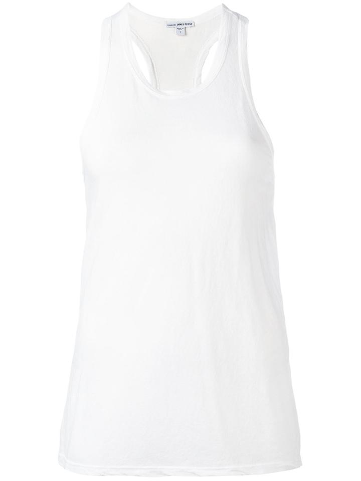 James Perse Classic Tank Top, Women's, Size: I, White, Cotton