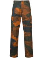 Heron Preston Camouflage Cargo Trousers - Green