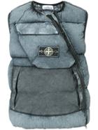 Stone Island Frost Effect Tela Down Vest - Grey