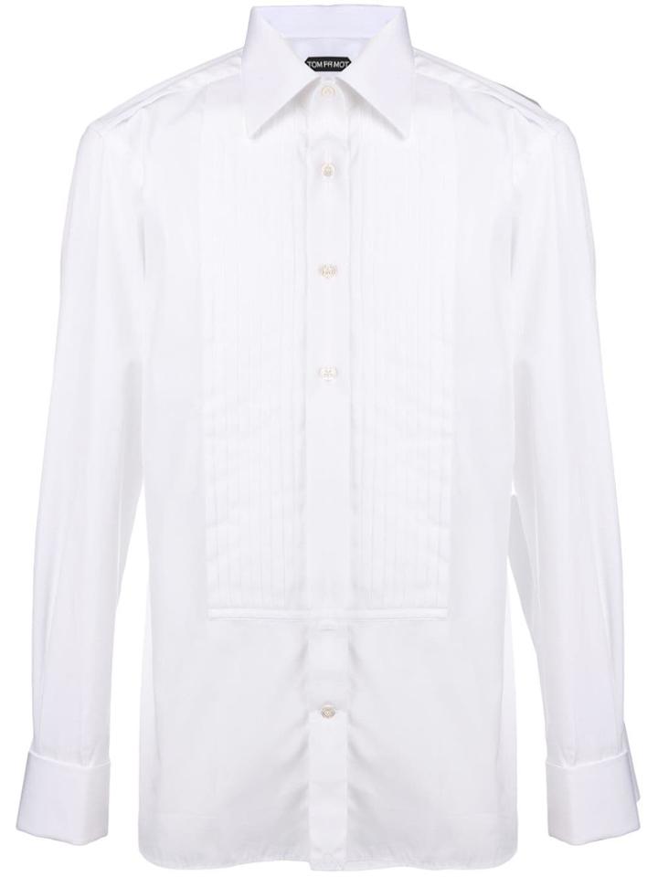Tom Ford Smoking Tuxedo Shirt - White