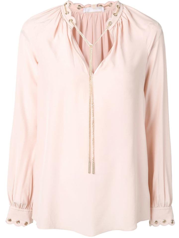 Michael Michael Kors Chain Link Blouse - Pink