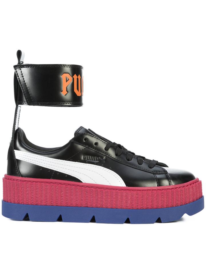 Fenty X Puma Ankle Strap Platform Sneakers - Black