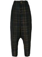 Uma Wang Check Pattern Trousers - Brown