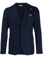 Manuel Ritz Single-breasted Blazer - Blue