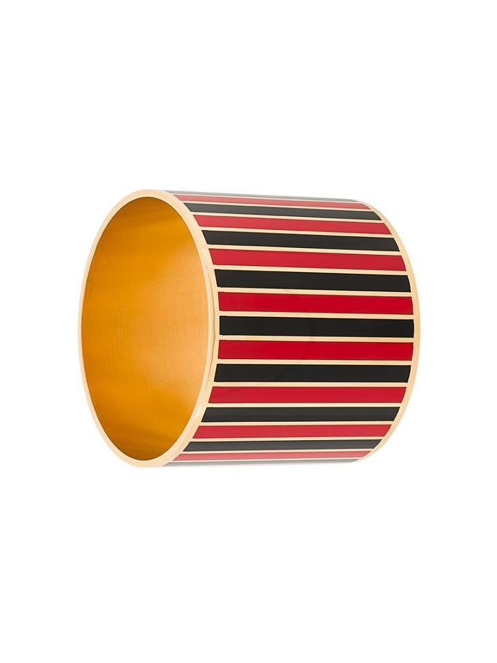 Givenchy Striped Cuff Bangle, Women's, Black