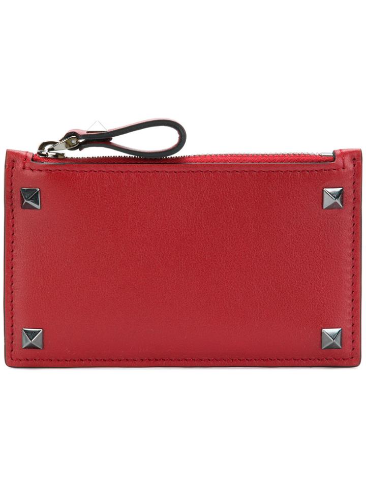 Valentino Valentino Garavani Rockstud Zip Wallet - Red