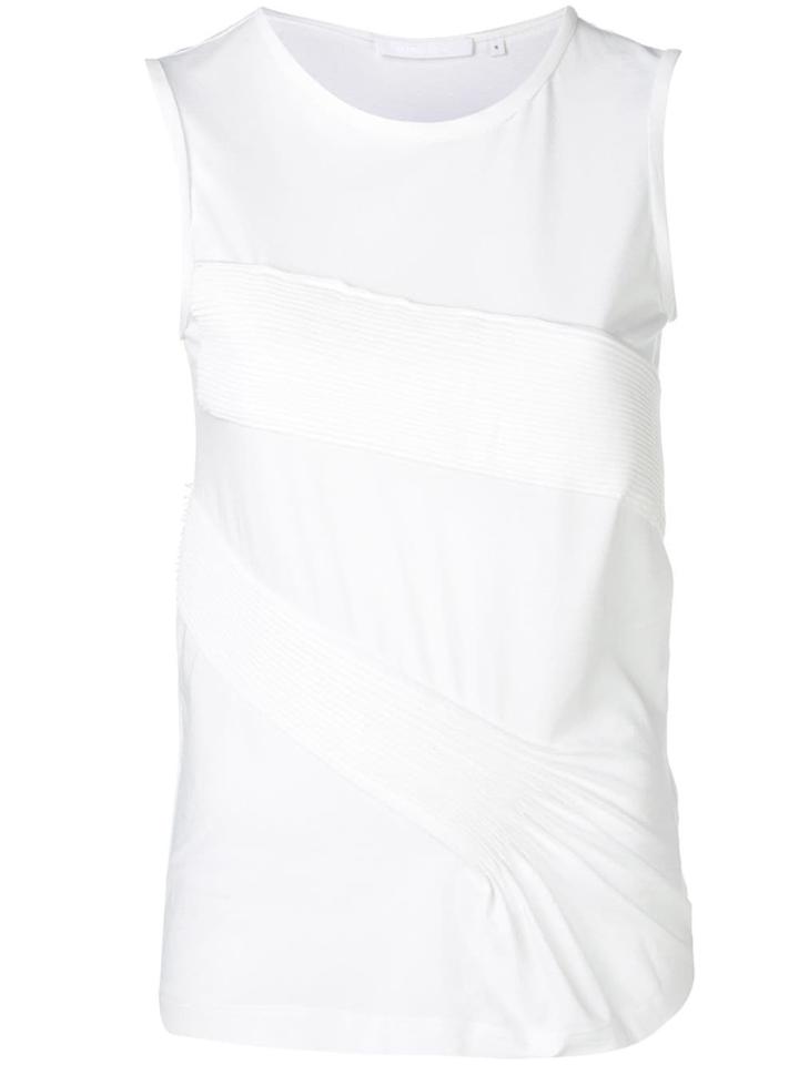 Helmut Lang Pintucked Tank Top - White