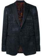 Etro Jacquard Collage Blazer - Black