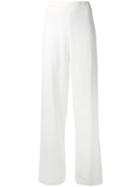 Gentry Portofino - High-waisted Trousers - Women - Spandex/elastane/viscose - 44, White, Spandex/elastane/viscose
