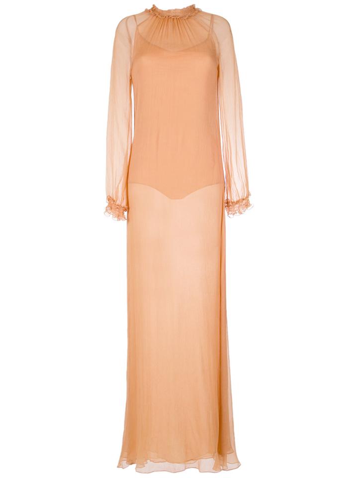 Nk Ruched Details Dress - Nude & Neutrals