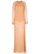 Nk Ruched Details Dress - Nude & Neutrals