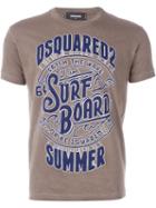 Dsquared2 Logo T-shirt, Men's, Size: L, Brown, Cotton