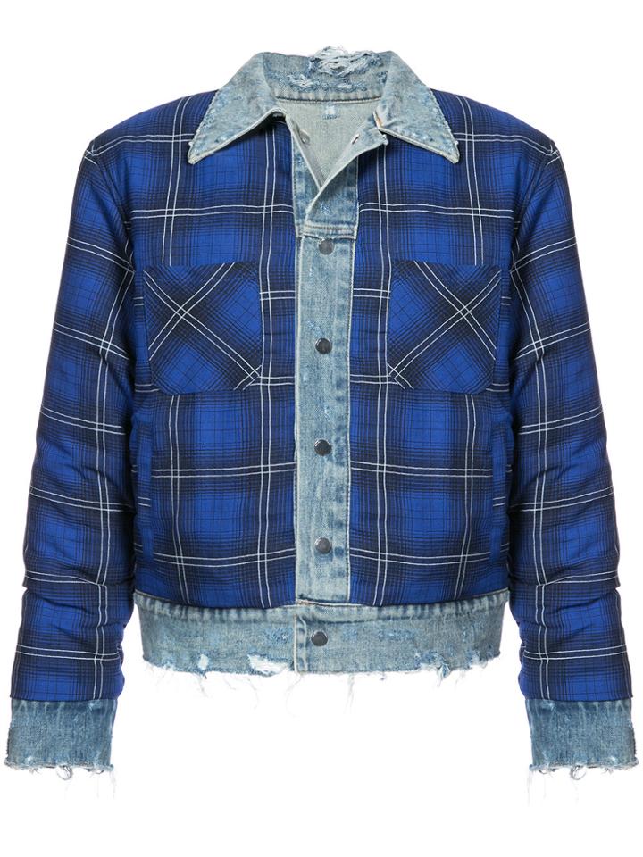 Amiri Layered Trucker Jacket - Blue