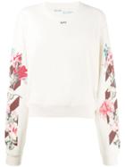 Off-white Floral Sweatshirt - Neutrals