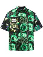 Prada X Frankenstein Universal Monster Print Shirt - Green