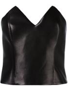 Saint Laurent Leather Bustier Top