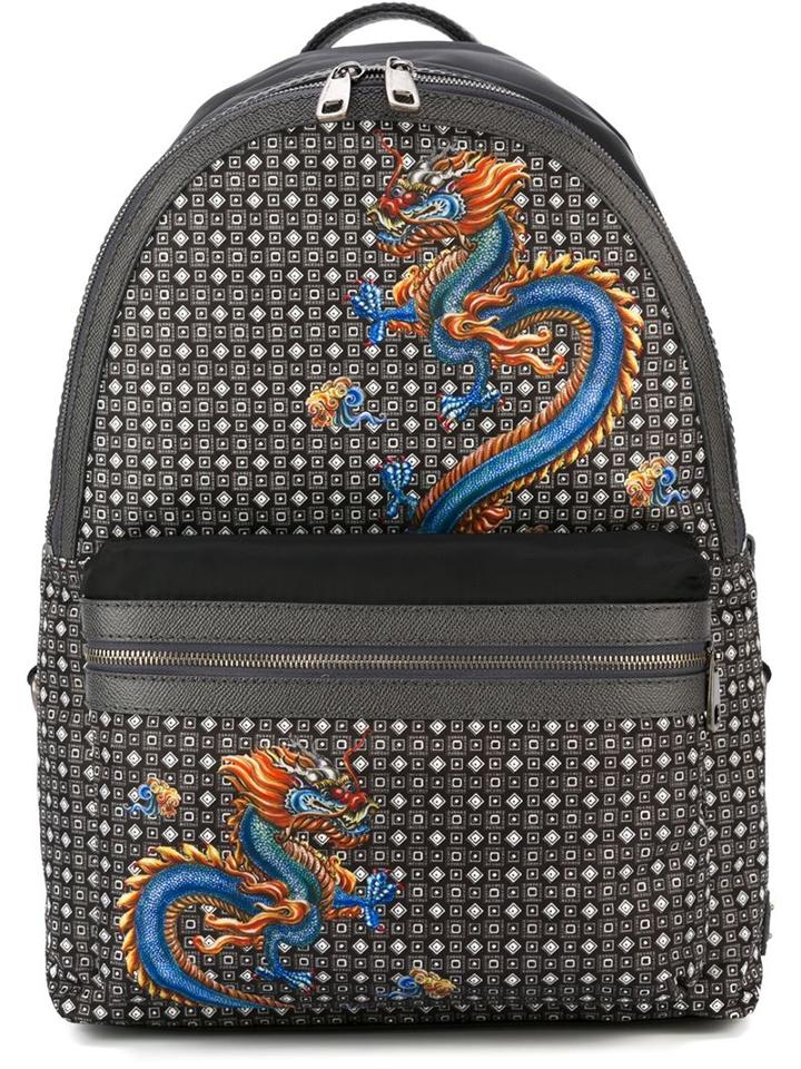 Dolce & Gabbana Dragon Print Backpack
