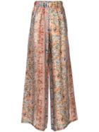 Black Coral Palace Pants - Pink & Purple