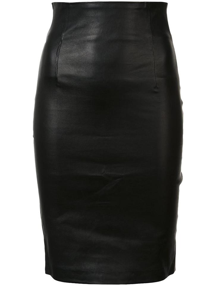 Theperfext 'amsterdam' Skirt, Women's, Size: Medium, Black, Leather
