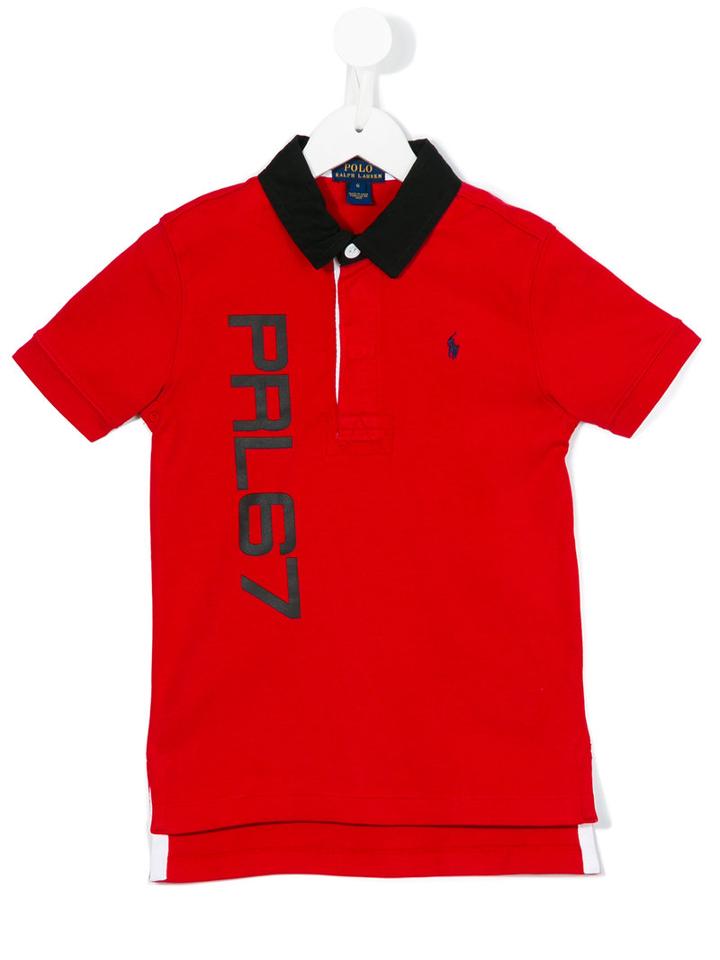 Polo Ralph Lauren - Contrast Collar Polo Shirt - Kids - Cotton - 2 Yrs, Red