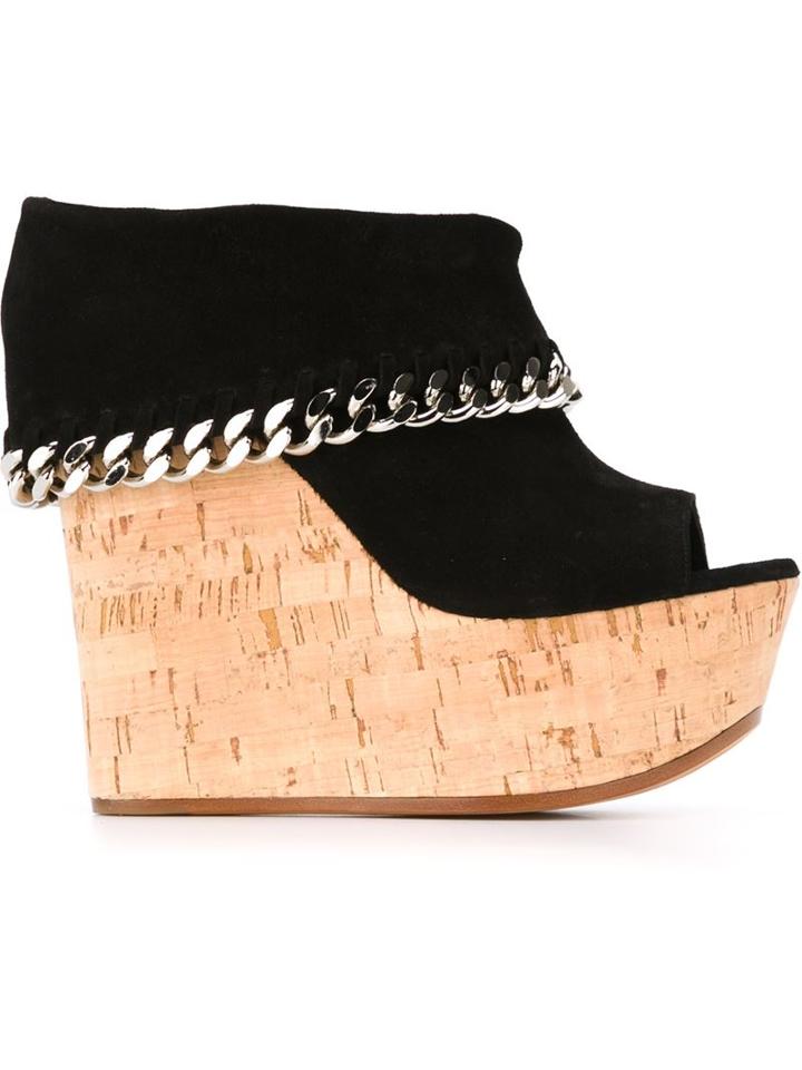 Casadei Foldover Top Wedge Sandals