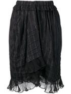 Isabel Marant Ruffled Panel Skirt - Black