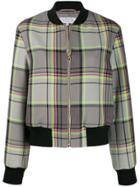 Escada Sport Checked Bomber Jacket - Grey
