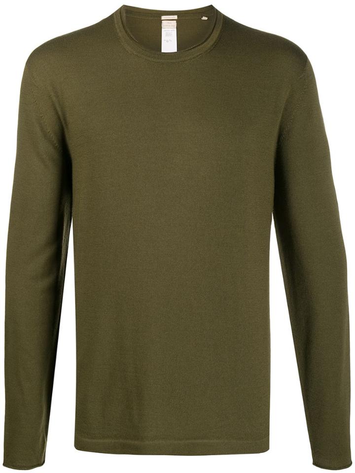 Massimo Alba Crew Neck Jumper - Green
