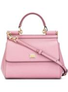 Dolce & Gabbana Small 'sicily' Tote - Pink & Purple