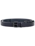 Dressedundressed - Dark Buckle Belt - Men - Calf Leather - One Size, Blue, Calf Leather