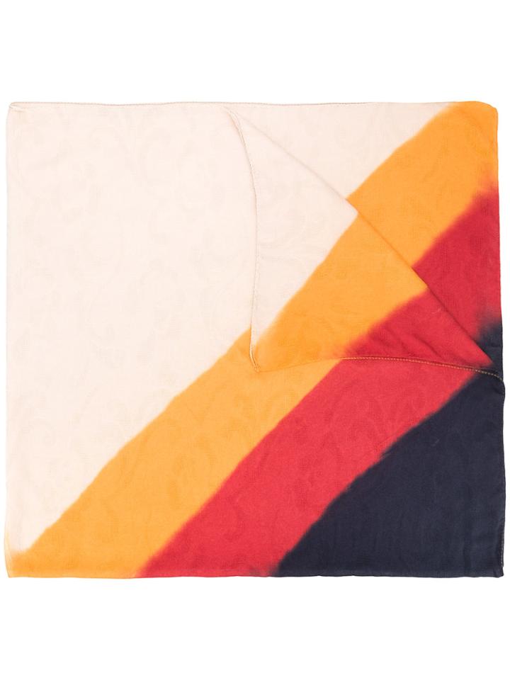 Etro Stripe Detail Scarf - Nude & Neutrals
