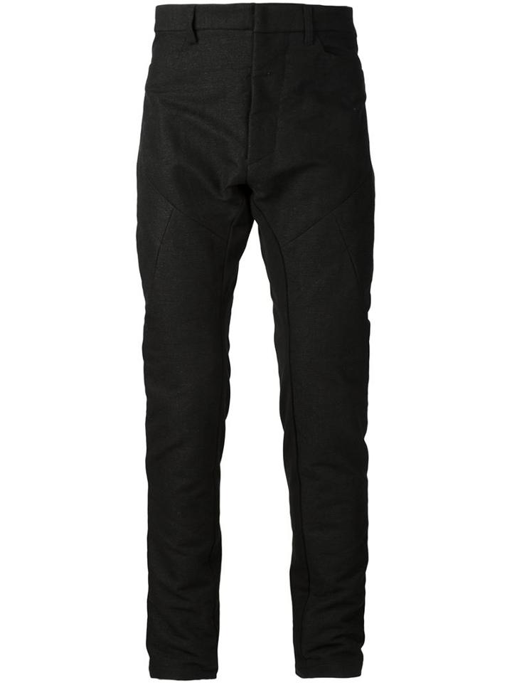 Julius Straight Leg Trousers, Men's, Size: 1, Black, Cotton/polyamide/ramie
