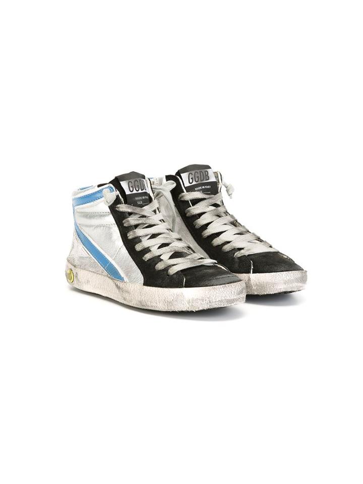 Golden Goose Deluxe Brand Kids Slide Hi-top Sneakers, Girl's, Size: 30, Black