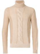 Loro Piana Roll Neck Jumper - Brown