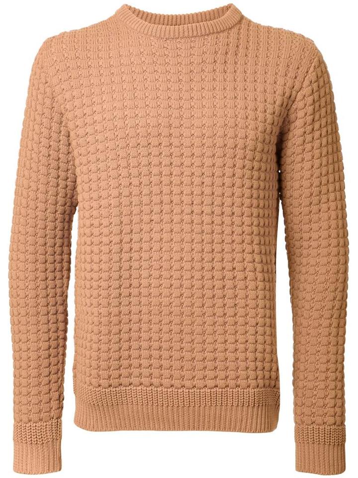 Hbns 'big Waffle' Sweatshirt, Men's, Size: Medium, Brown, Cotton