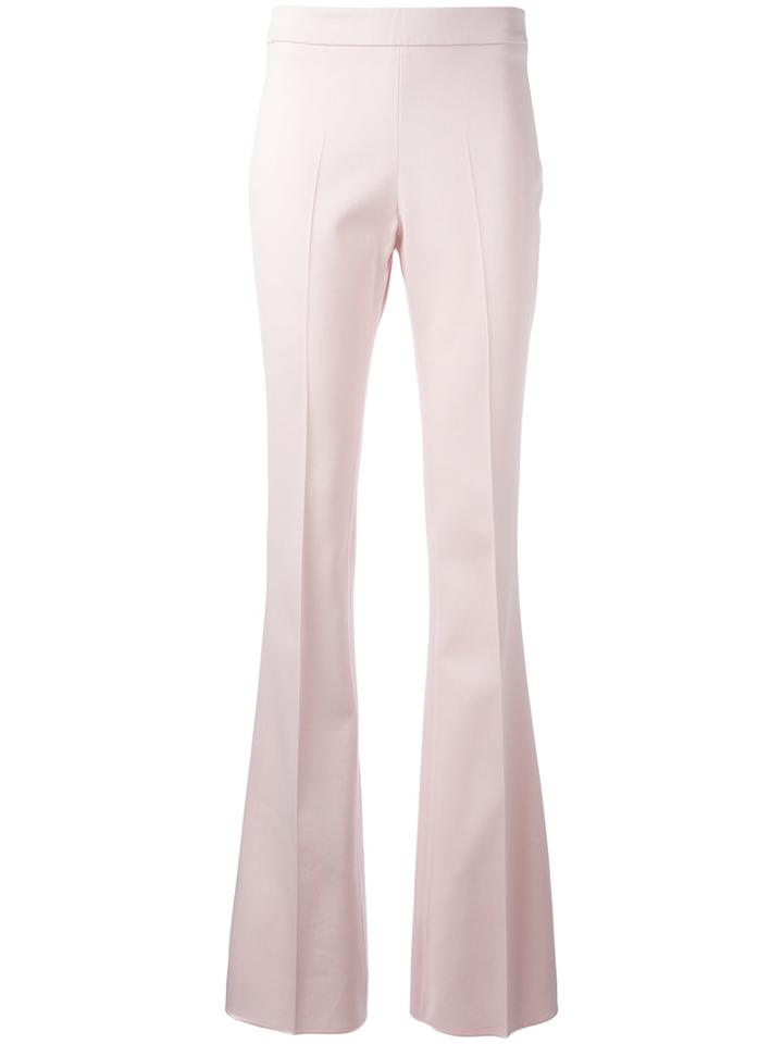Giambattista Valli Tailored Flared Trousers, Women's, Size: 42, Pink/purple, Cotton/spandex/elastane/viscose/acetate
