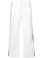 Luisa Cerano Side Stripe Jeans - White