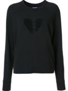 Rag & Bone /jean Broken Heart Sweatshirt, Women's, Size: Xs, Black, Cotton