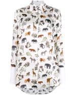 Victoria Victoria Beckham Safari Print Shirt - White