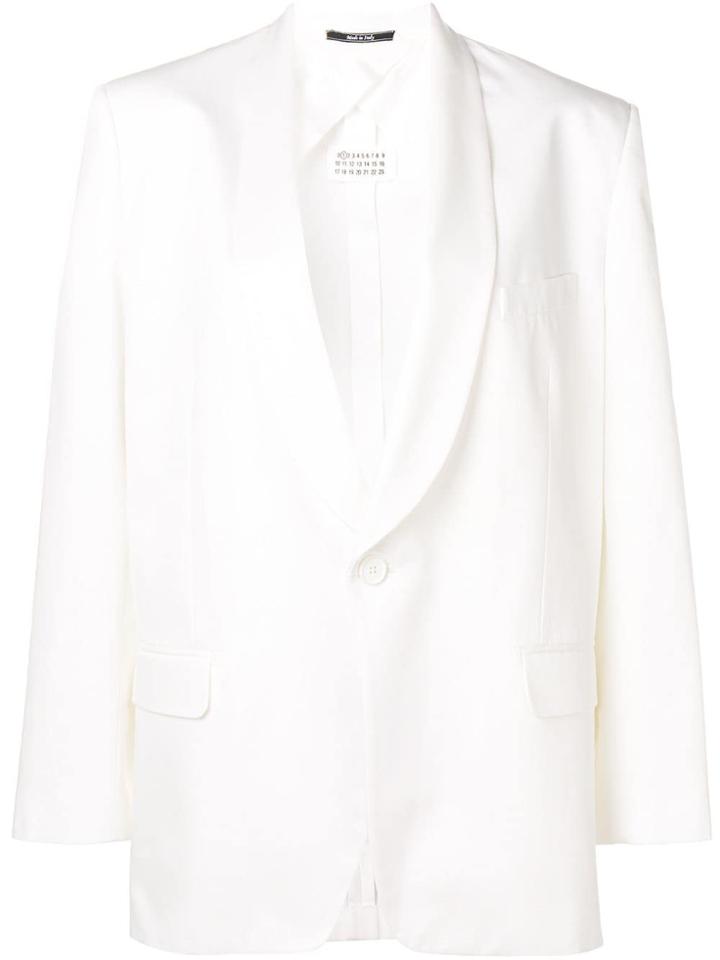 Maison Margiela Deep Lapel Blazer - White