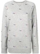 Maison Kitsuné Tricolour Fox Embroidered Sweatshirt - Grey