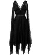 Moschino Open Back Ruffle Dress - Black