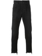 +people Slim-fit Jeans, Men's, Size: 33, Black, Cotton/spandex/elastane