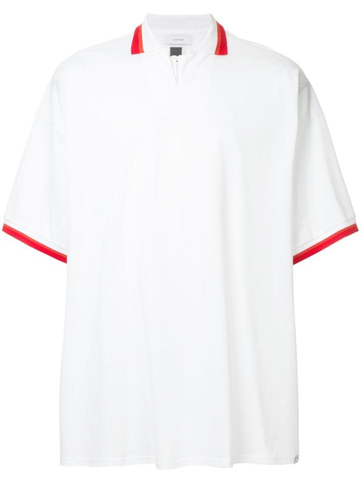 Facetasm Oversized Polo Shirt - White